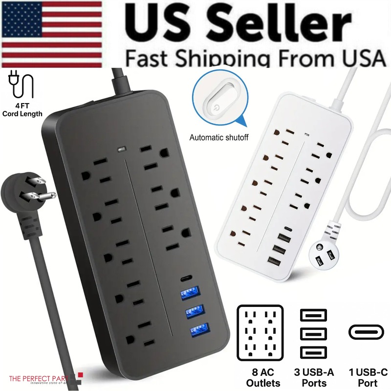 Ac Surge Protector - US Power Strip Surge Protector 8