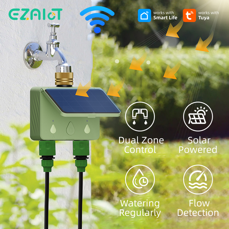 Renewable Energy Systems - WiFi Water Timer 2 Zone Solar