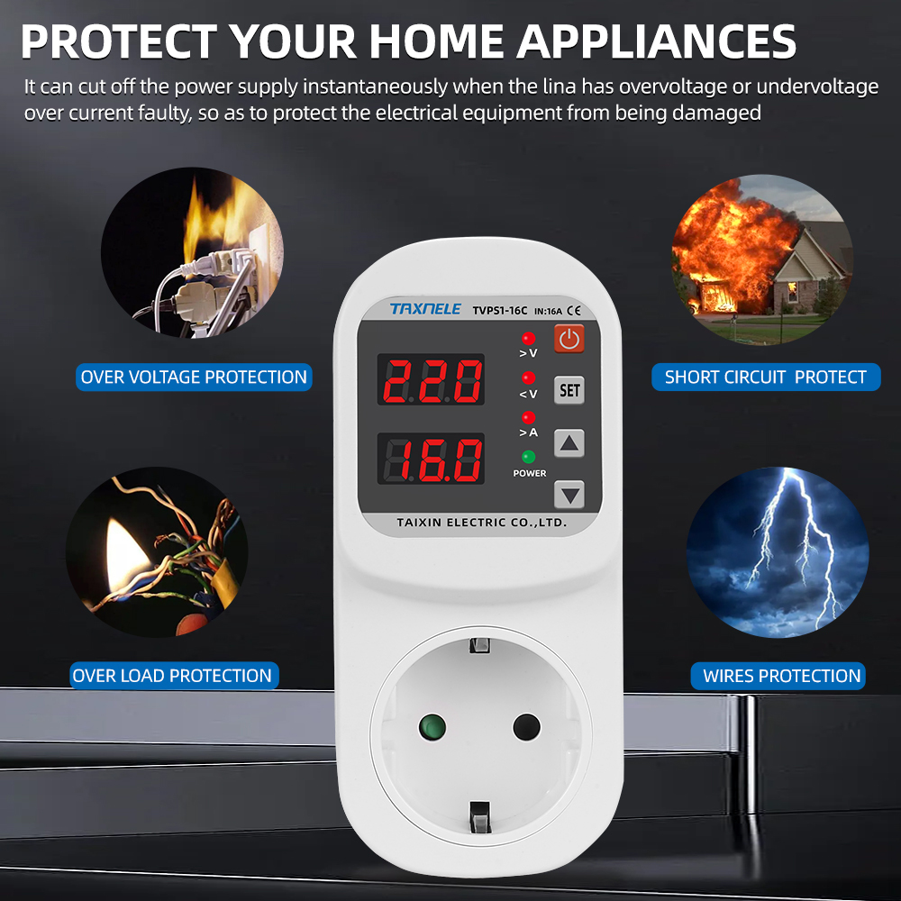 Automatic Voltage Current Prot – обзор и цена Ac Surge Protector