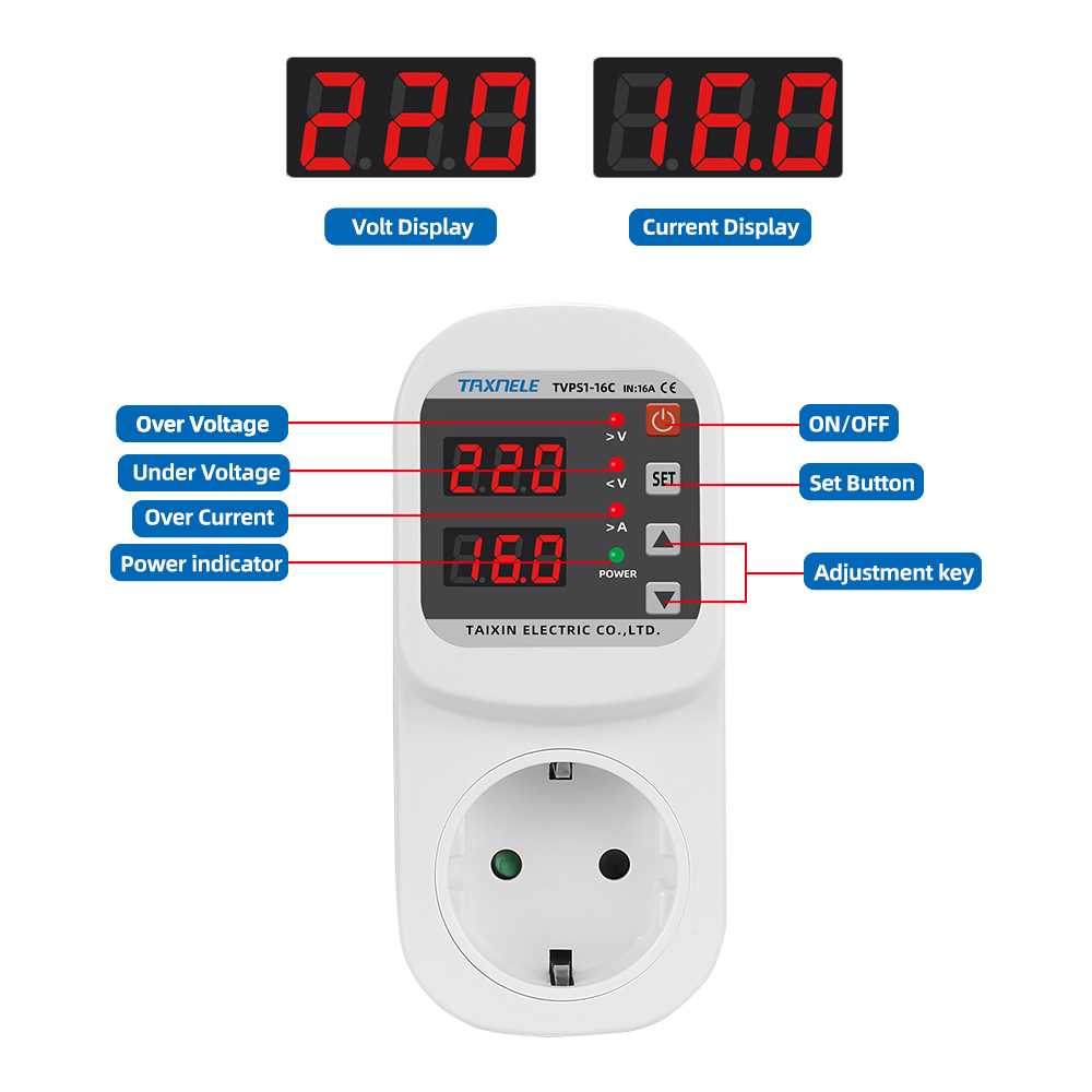 Automatic Voltage Current Prot – обзор и цена Ac Surge Protector