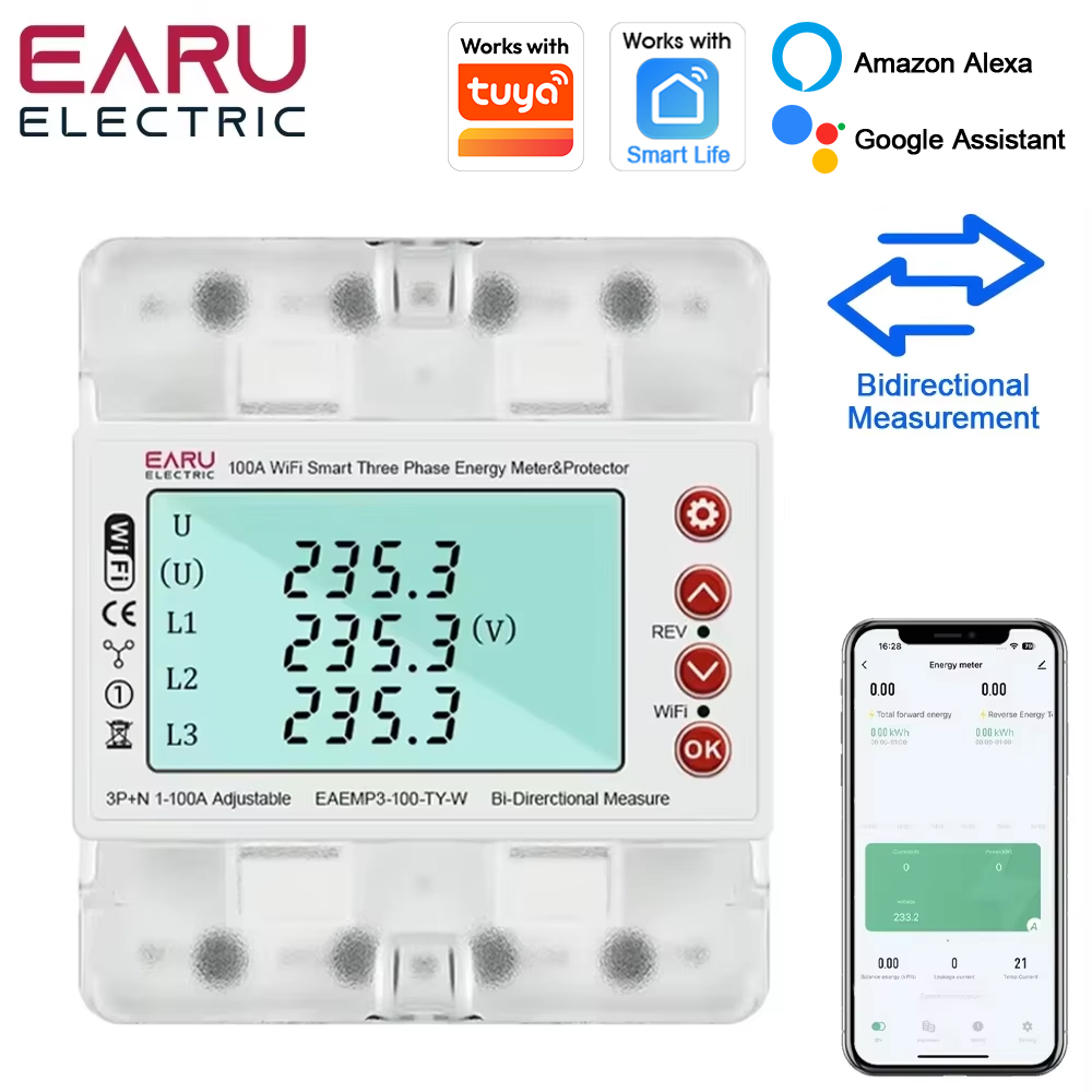 Three Phase AC380V Tuya WiFi S – обзор и цена Ac Surge Protector
