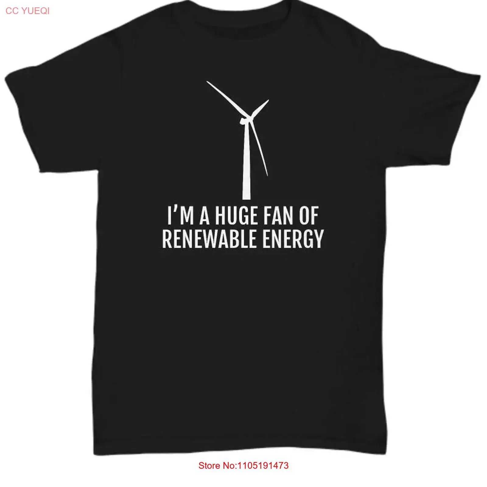 Wind Energy T Shirt Clean Clim – обзор и цена Renewable Energy Global