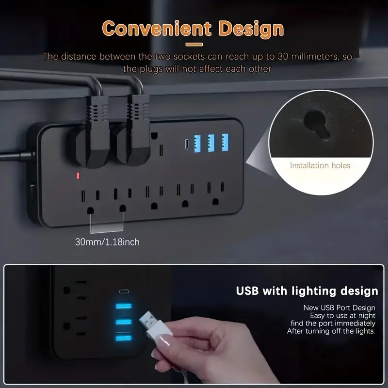 US Power Strip Surge Protector – обзор и цена Ac Surge Protector