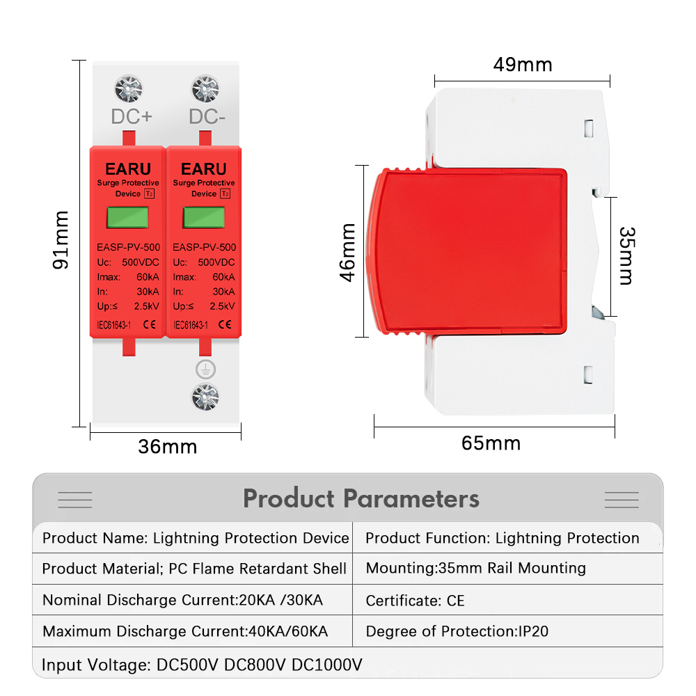 2P DC SPD Surge Protective Dev – обзор и цена Ac Surge Protector