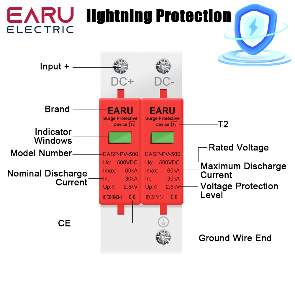 2P DC SPD Surge Protective Dev – обзор и цена Ac Surge Protector