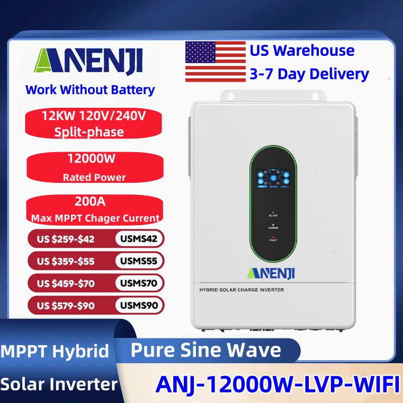 ANENJI 120V/240V 12KW Split-ph – обзор и цена Mppt Charge Controller