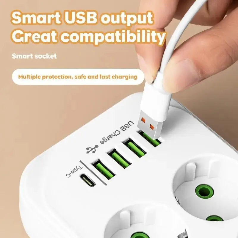 2M Electrical Socket EU Plug6  – обзор и цена Ac Surge Protector