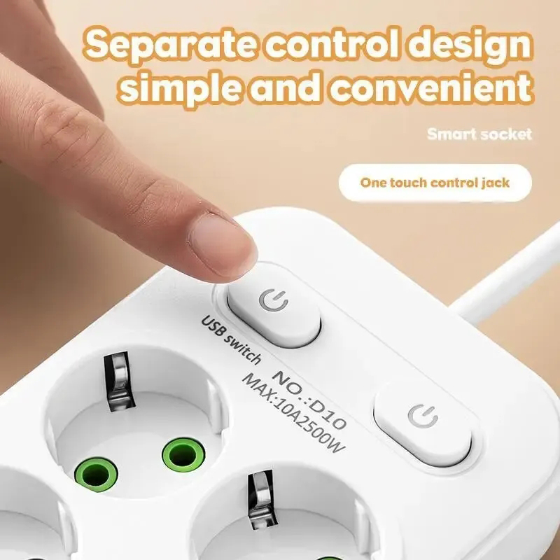 2M Electrical Socket EU Plug6  – обзор и цена Ac Surge Protector