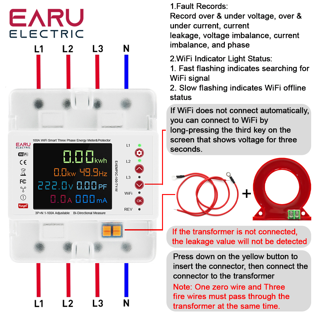 Three Phase Tuya WiFi Smart Bi – обзор и цена Ac Surge Protector
