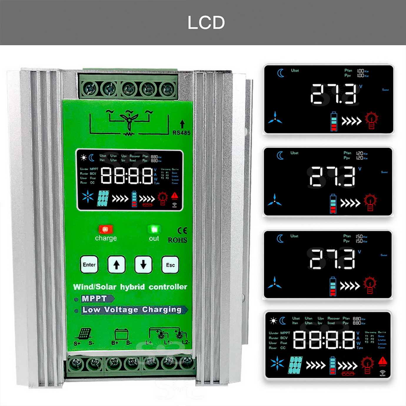 4000W MPPT Wind Solar Hybrid C – обзор и цена Mppt Charge Controller