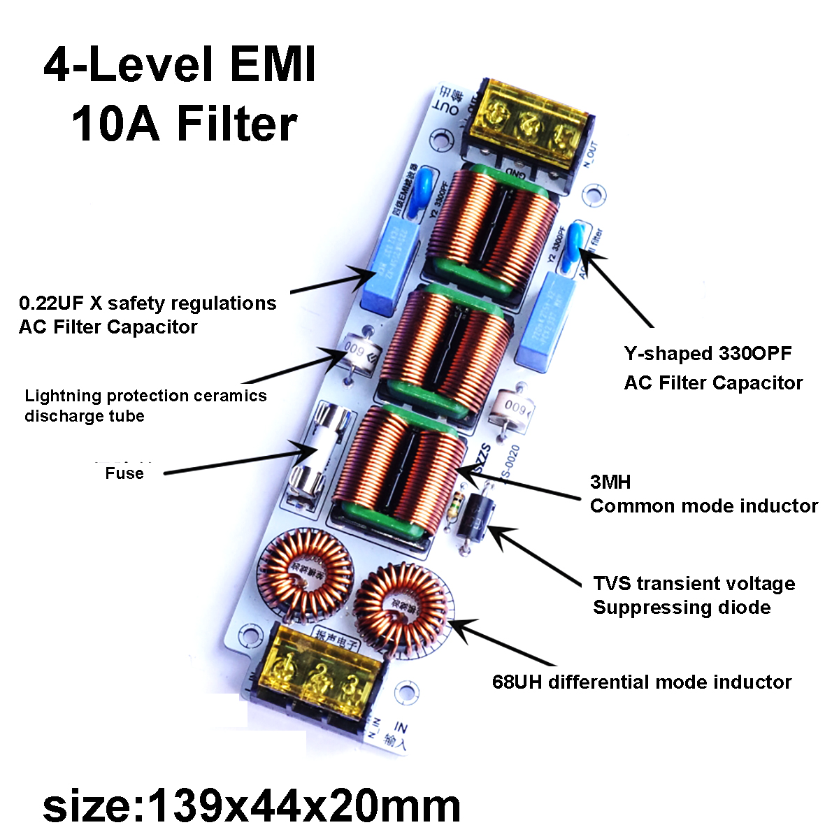 6A/10A 4-Stage EMI Filter | 11 – обзор и цена Ac Surge Protector