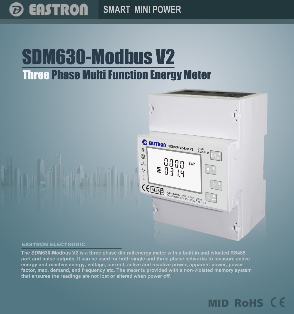 Growatt TPM-E Meter Eastron SD – обзор и цена Renewable Energy Systems