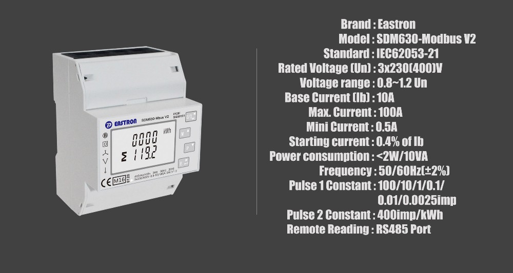 Growatt TPM-E Meter Eastron SD – обзор и цена Renewable Energy Systems