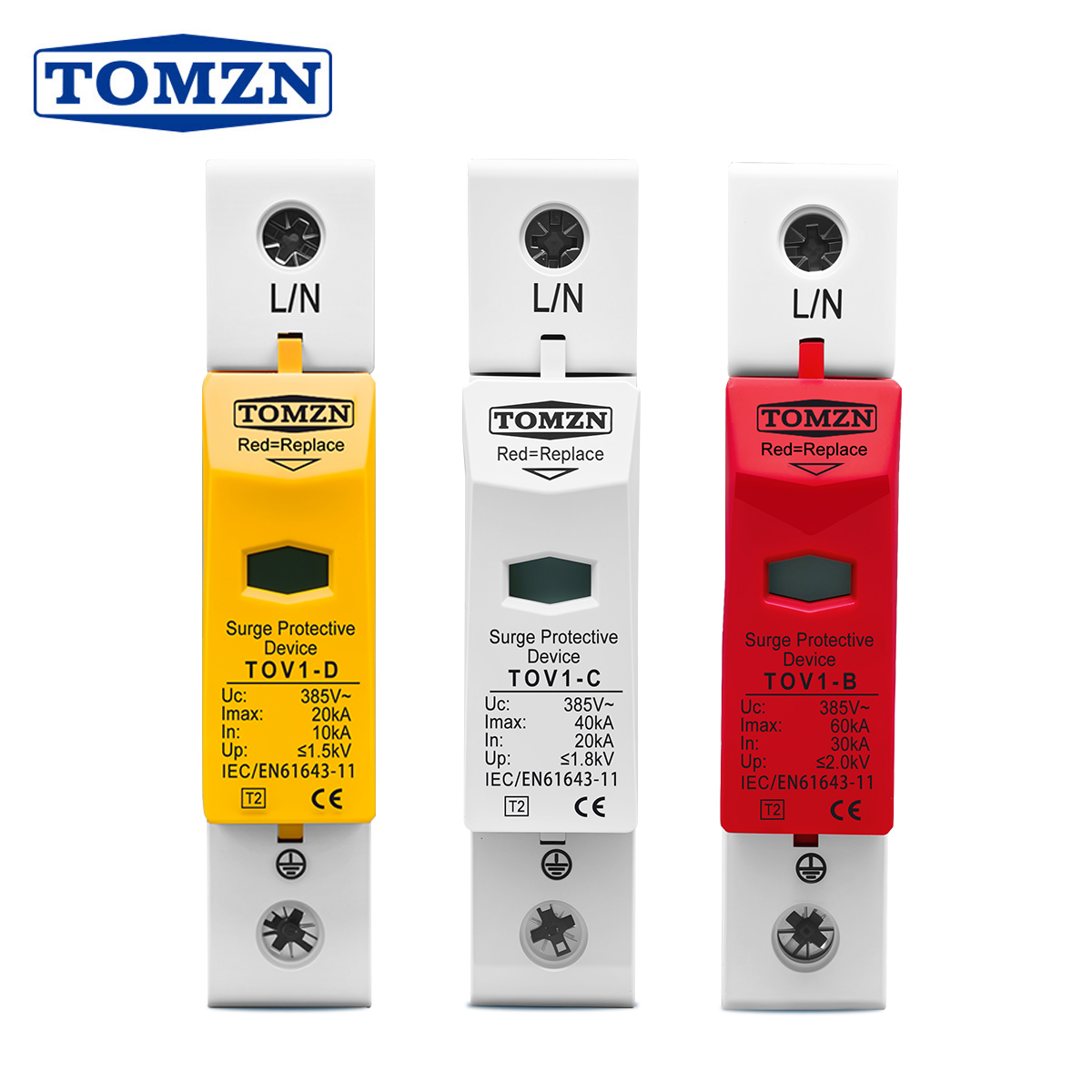 TOMZN AC SPD 1P 20KA 40KA 60KA – обзор и цена Ac Surge Protector