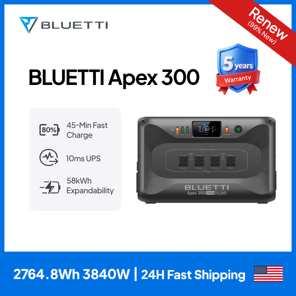 【RENEW 】BLUETTI Apex 300 2764W – обзор и цена Renewable Energy Yes Please
