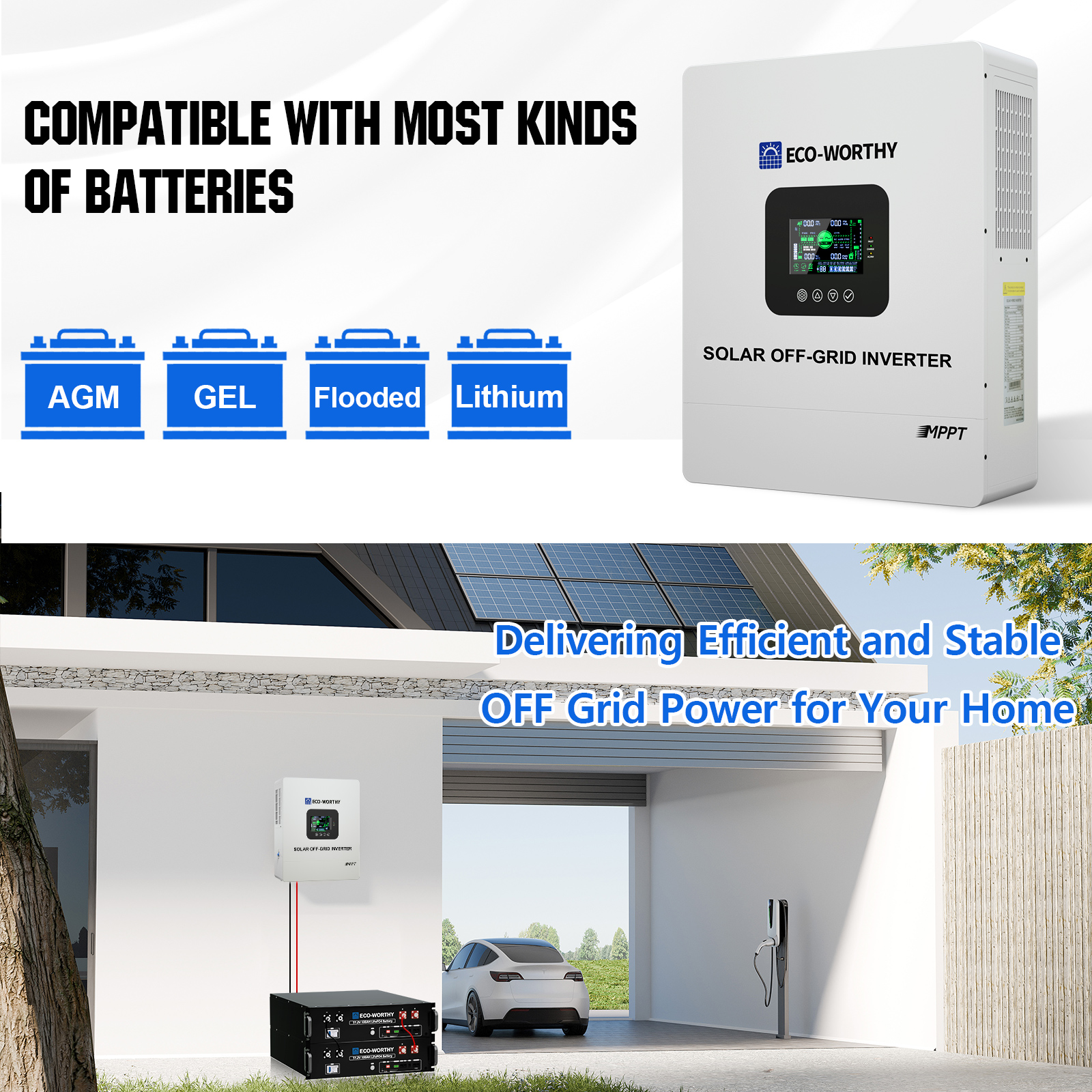 ECO-WORTHY UL1741 5000W 48V So – обзор и цена Mppt Charge Controller